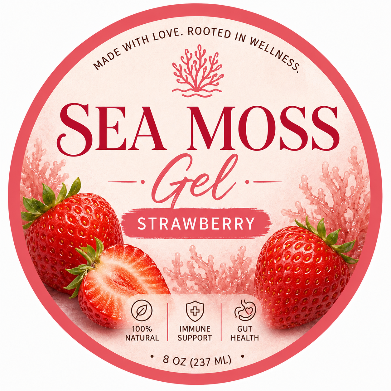 strawberry Sea Moss Gels